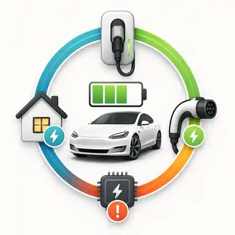 EV charging power bottleneck showing home supply, wallbox, cable and vehicle onboard charger limits
