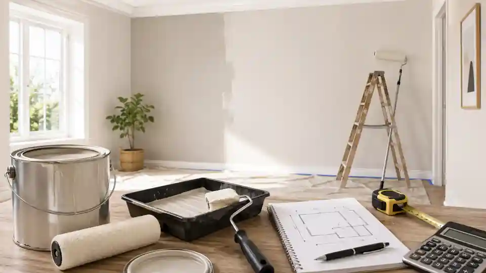 Calculating how much paint is needed for the walls of a room