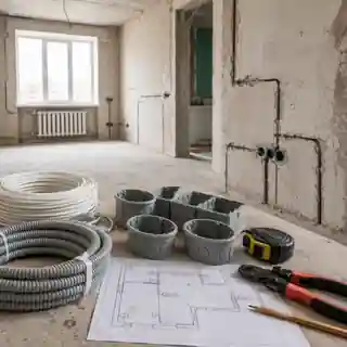 Кабель, підрозетники і план електрики для ремонту квартири