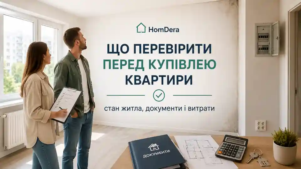 Перевірка квартири, документів і майбутніх витрат перед купівлею