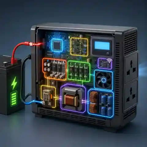 Active internal circuits inside an inverter with no appliance load
