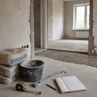 Розрахунок запасу чорнових матеріалів після перевірки стін і підлоги