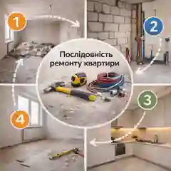 Правильна послідовність ремонту квартири