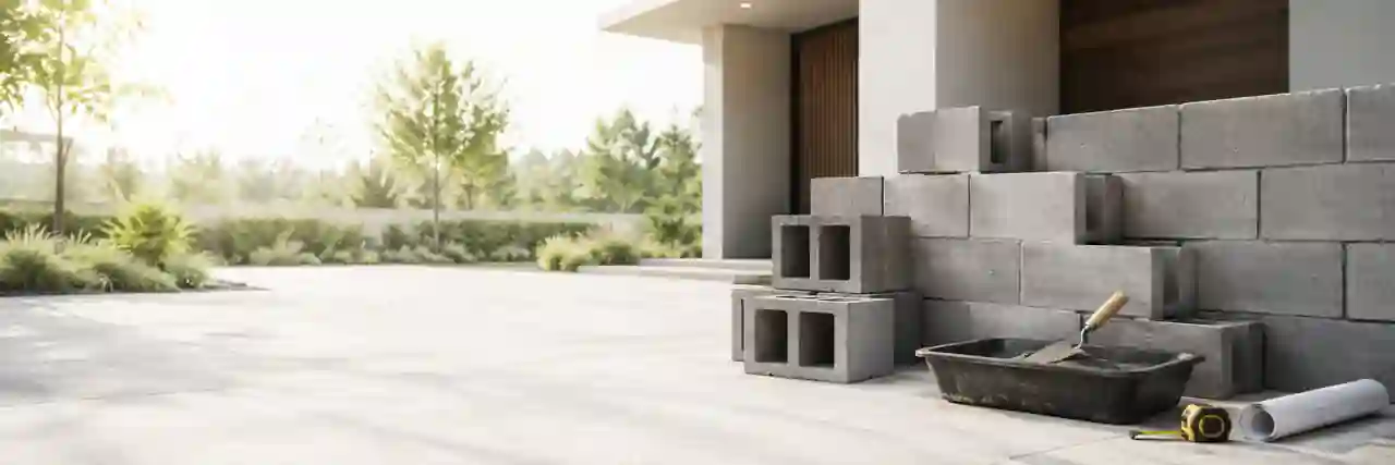Concrete Block Calculator — CMU, Mortar, Sand and Cost