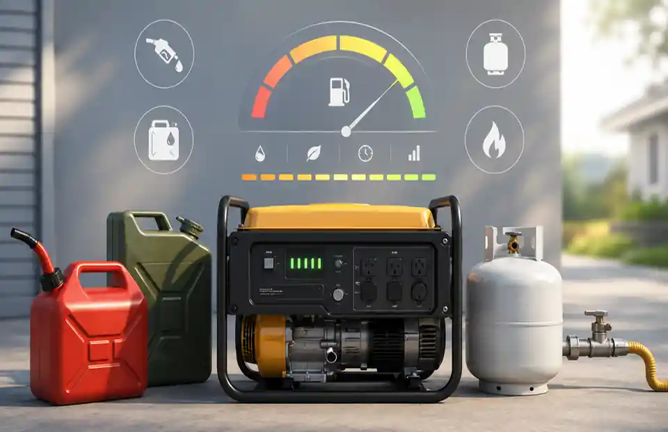Generator Fuel Consumption Calculator — Runtime and Cost