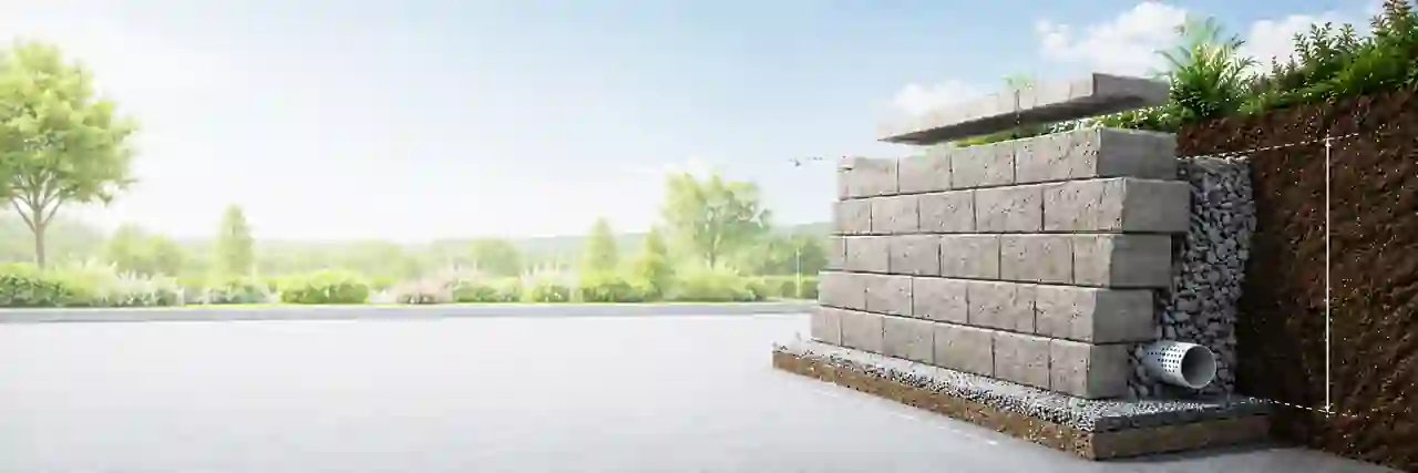 Retaining Wall Calculator — Blocks, Gravel, Caps & Drainage
