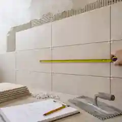 Measuring bathroom walls and estimating wall tile quantities