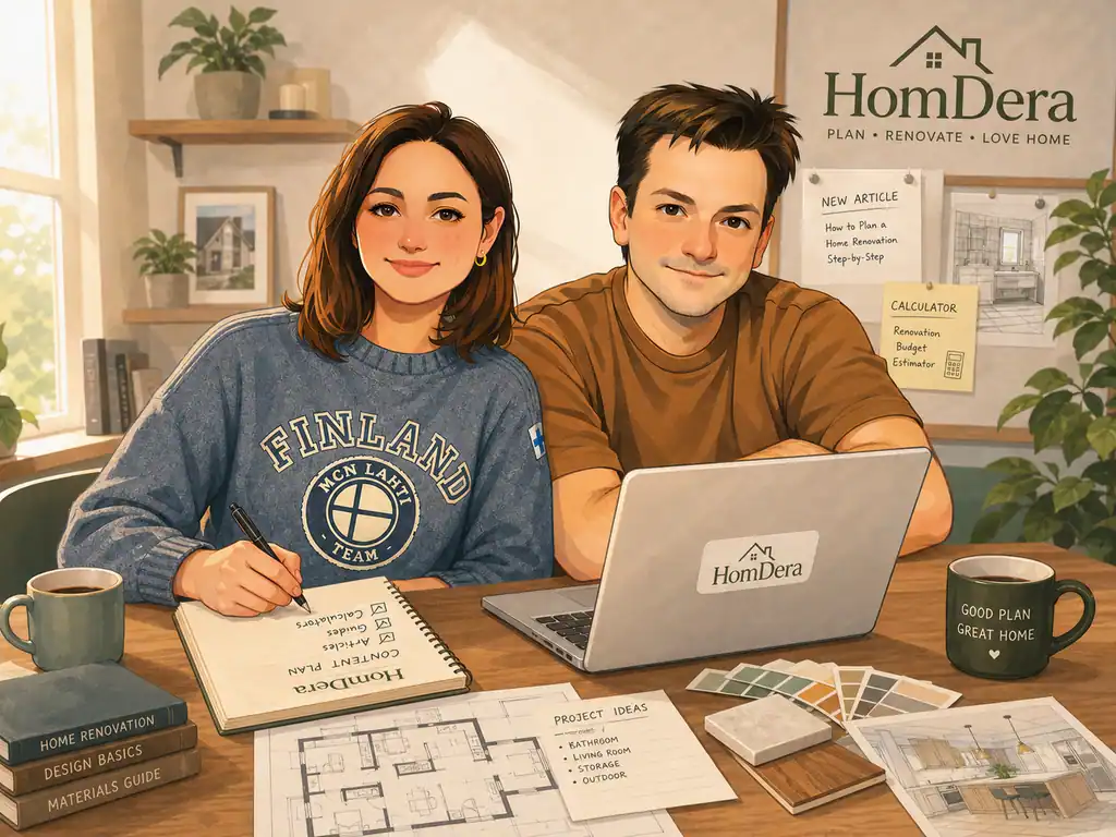 Illustration of the HomDera editorial team